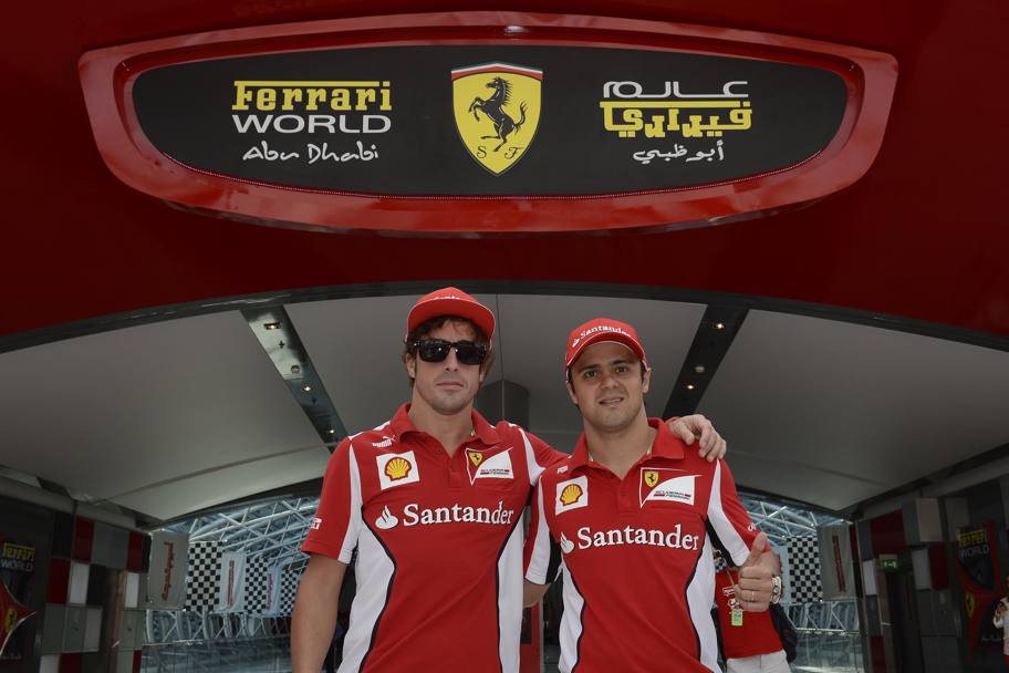 Alonso con Massa: nei loro 4 anni insieme alla Ferrari, Fernando ha conquistato 1029 punti contro i 496 del brasiliano. Colombo